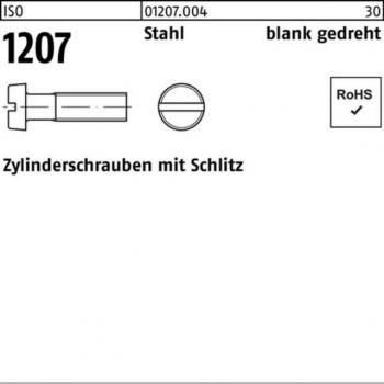Zylinderschraube ISO 1207 Schlitz M1,6x6mm