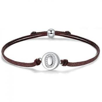 J.Endéar Bracciale con Lettera O – 24 cm, Argento 925