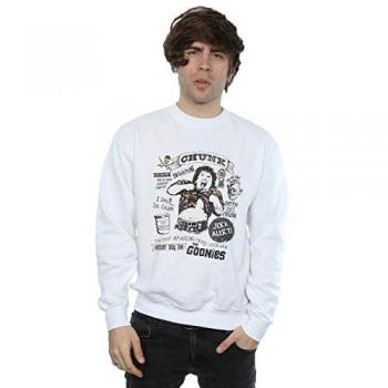 Goonies Chunk Jerk Alert Felpa Uomo Bianco