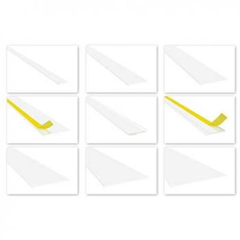 Bande PVC Plat Blanc 2m