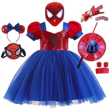 Vestido de Fiesta Spiderman para Niñas
