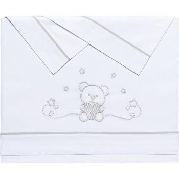 Juego de sábanas Pekebaby para minicuna (50x80 cm) de algodón extrasuave (100%), fabricado en España