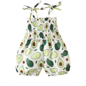 Sommerhöschen für Babys mit Avocado-Grafikdesign, 0-3 Jahre