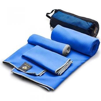 TravelShield OlimpiaFit Anti‑Microbial Bath Towel Trio