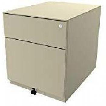 Rollcontainer Note™, mit 1 Hängeregistratur, 1 Universalschublade, hellelfenbein