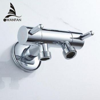 Three-Way Angle Valve Chrome Brass Stop Valve 8286