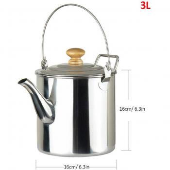 Utensilio de Cocina 3L Inox: Tetera y Cafetera