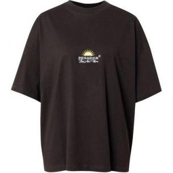 Pegador T-Shirt Flora in Oversize, schwarz, 1‑Teil, Size S