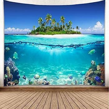 Colorful Reef Fantasy Tapestry