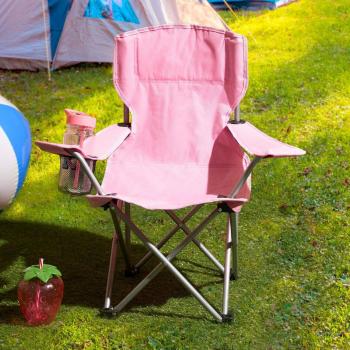 Kids Folding Camping Chair with Storage Pocket
