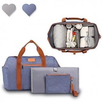 Lionelo Wickeltasche Ida TOP 20 L – Doppel‑Fach Wickel