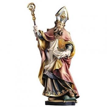 HL. Ambrosius in Bienenkorb aus Echtholz – 20 cm, unbenannte Gestaltung, Farbwahl