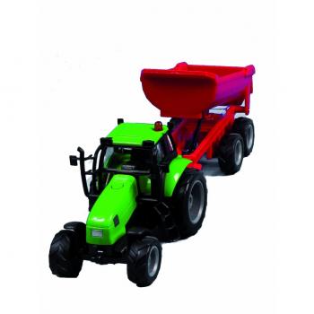 Tracteur à remorque avec lumière et son 1:32