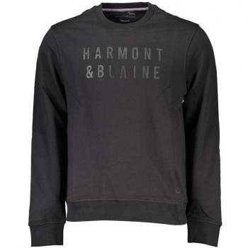Brushed Long Sleeve Crewneck Sweatshirt with Logo Print