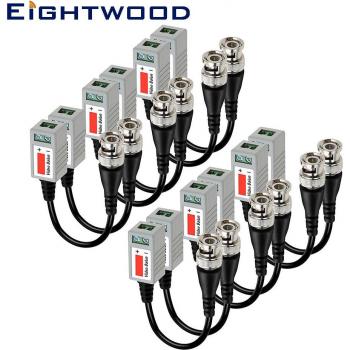 Câble vidéo Balun Mini HD CCTV 6 paires avec connecteur BNC