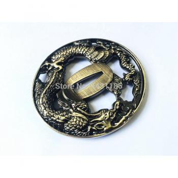 Dragon Motif Sword Guard Set for Katana/Wakizashi