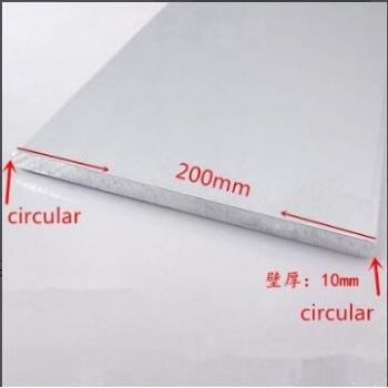 6063-T5 Aluminum Plate 10mm Thickness 200mm Width 300mm Length Oxidized