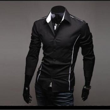 Camisa de Vestir para Hombre Ajuste Delgado