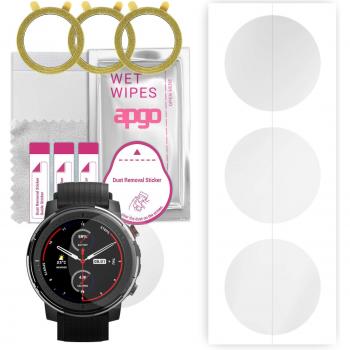 3x Pellicola Protettiva Hydrogel per Amazfit Stratos 3, Film Hydrogel con Strato di Posizionamento