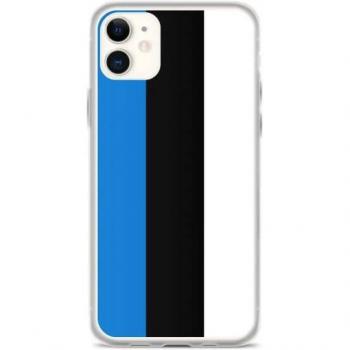 Estonia Flag Silicone Case for iPhone 11 by PixelForma