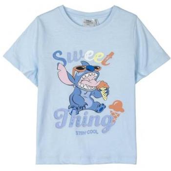 Camiseta Azul Pastel Stitch para Niños 5 Años