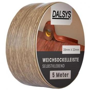 Plinthe Dalsys Chêne Foncé 5 m – revêtement souple à coller en une seule étape