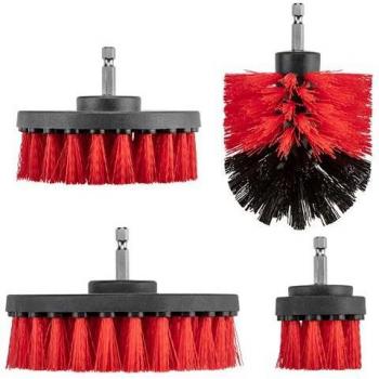 Kit Spazzole per Trapano Verto, Rosso e Nero