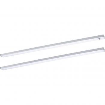 Set de lámparas bajo mueble LED Paulmann Inline 2 unidades cromo 55 cm 830