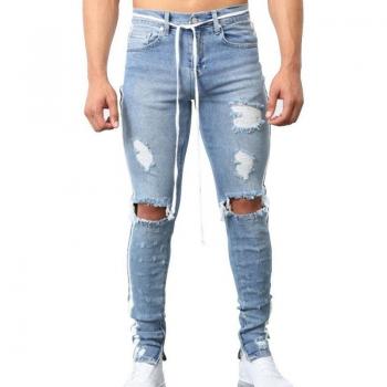 Pantalones Vaqueros de Estilo Streetwear para Hombre