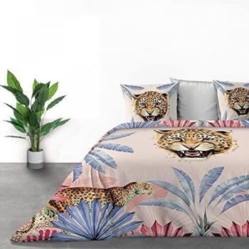 Les Ateliers du Linge Parure de lit Java avec Housse de Couette et taie(s) d'oreiller imprimé 280 x 230 cm