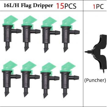 Plant Watering Dripper with Flag Shape for 4mm Hose
