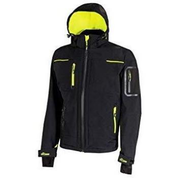 U-Power Chaqueta Negro Espacio Amarillo T-G M Invierno