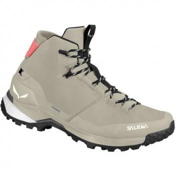 Botas de Montanha Salewa Pues Mid Powertex Cinza Claro