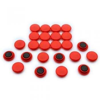 Imanes de sujeción color rojo