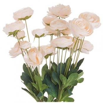 Artificial Cream Ranunculus Flower