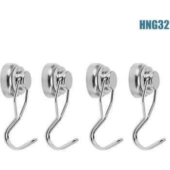 Heavy Duty Swivel Magnetic Hooks for Refrigerator Storage