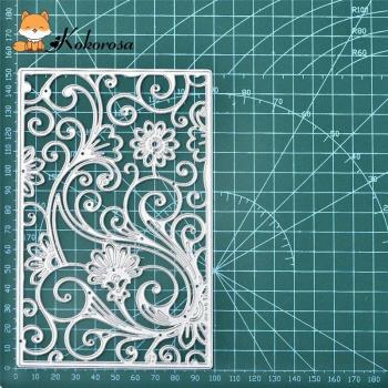Kokorosa Embossing Stencil Flower Frame