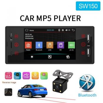 Lecteur Audio 1 Din 5 pouces Multicolore Bluetooth