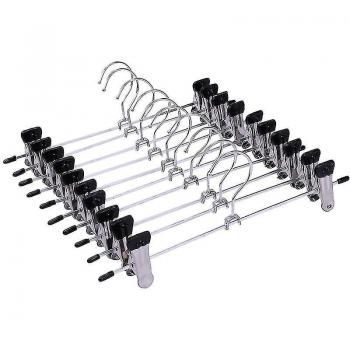 Kit 10 Cintres Clips Métal Slim & Heavy Duty