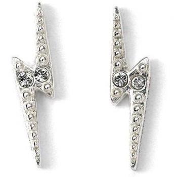 Boucles d'oreilles Harry Potter en argent sterling avec éclairs Swarovski
