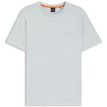 BOSS T‑shirt court homme « Tales » gris clair S – Coton, casual