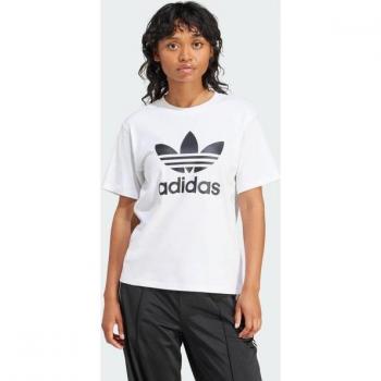 Adidas T-Shirt Trefoil IR9534 Weiß Regular Fit L female