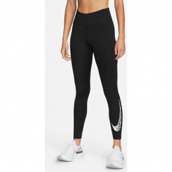 Nike Leggings da corsa 7/8 Nero Argento Donna L con dettagli riflettenti