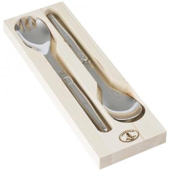 Coffret service à salade 2 pièces Laguiole Bois de Rose