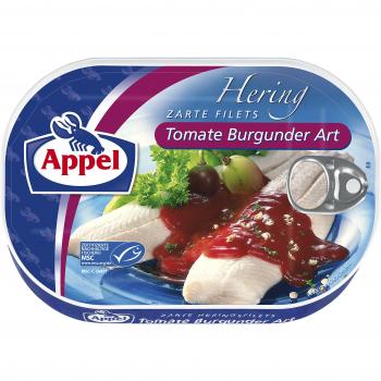 Tomaten-Rotwein-Heringfilets, 10er Konservendose