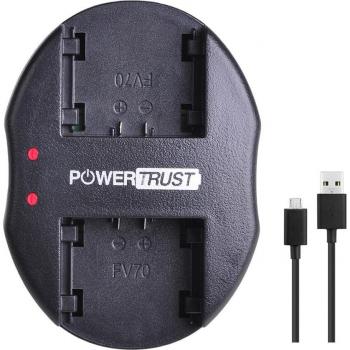 2 Baterías NP-FV70 de 2500mAh + Cargador USB Dual para Sony HDR-CX150E, CX300, FV30
