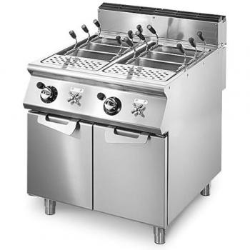 Appareil à cuire pâtes au gaz Virtus 2x40L 2 bacs GN 1/1
