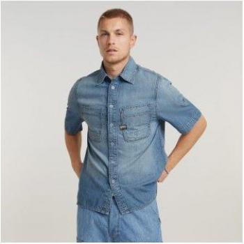 Camisa Algodón Azul G‑Star Outlet 2024