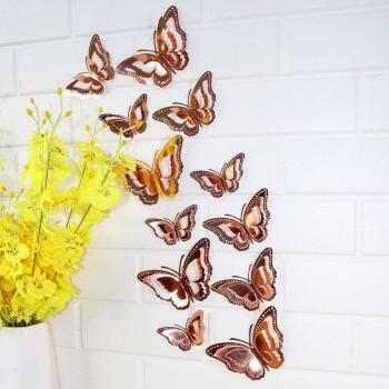 Set de pegatinas de mariposa 3D para pared