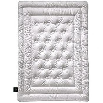 Naturhaarbettdecke BILLERBECK Natur Classic 342 Brilliant, 135 cm x 200 cm, Kamelhaar, extraleicht, weiß